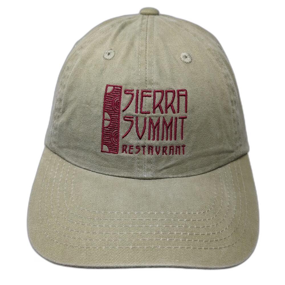 Port Authority Baseball Cap Brown OSFM Sierra Summit Restaurant Slideback Hat